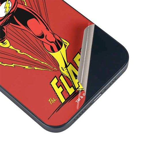 DC Comics The Flash Classic Action Pose Art iPhone 14 Plus Skin